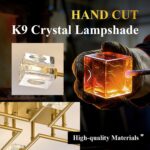 8-Light Gold Sputnik Chandeliers Modern Crystal Semi Flush Mount Ceiling Light F... - Image 4