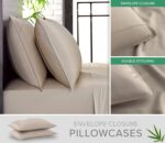 Pure Bamboo King Sheets, Genuine 100% Organic Viscose Derived from Bamboo Bed Sh... - Image 4