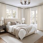 MIULEE Pinch Pleated Thick Linen Curtains 90 Inches 4 Panels Set Ivory Cream Bac... - Image 8