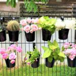LaLaGreen Small Hanging Planters - 10 Pack, 4 Inch Black Metal Bucket Small Flow... - Image 7