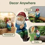 Mini Resin Fishing Statue, Funny Fisherboy Little Guy for Pond, Garden Plantpot,... - Image 8