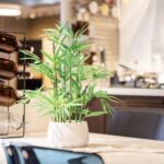 365 Blooming Decor 18 inch Tall White Potted Artificial Bamboo Plant- Luxury Art... - Image 4