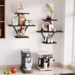 Floating Shelves, Wall Shelf Set of 2, Wall Mounted Shelves, 3-Tier Hanging Wall... - Image 4