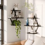 Floating Shelves, Wall Shelf Set of 2, Wall Mounted Shelves, 3-Tier Hanging Wall... - Image 5