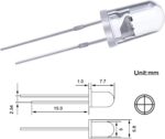 EBOOT 100 Pcs Clear LED Light Emitting Diodes Bulb LED Lamp, 5 mm (RGB Multicolo... - Image 4