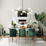 RUIYEY Modern Chandelier Ceiling Light Fixture Sputnik Chandeliers Gold and Blac... - Image 4