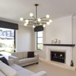 RUIYEY Modern Chandelier Ceiling Light Fixture Sputnik Chandeliers Gold and Blac... - Image 5