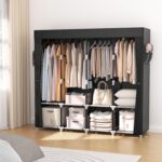 VTRIN Portable Closet for Hanging Clothes 67 Inch Wide Large Capacity Portable W... - Image 3