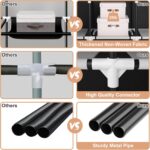 VTRIN Portable Closet for Hanging Clothes 67 Inch Wide Large Capacity Portable W... - Image 5