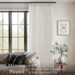 Pinch Pleated Linen Curtains 90 Inches Long for Living Dining Room Bedroom 2 Pan... - Image 3