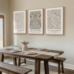 Framed Large William Morris Vintage Wall Art Set of 3, Large Neutral Botanical F... - Image 3