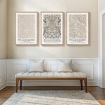 Framed Large William Morris Vintage Wall Art Set of 3, Large Neutral Botanical F... - Image 4