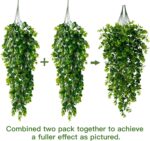 Sggvecsy 4 Pack Artificial Hanging Plants Fake Hanging Plant Faux Hanging Eucaly... - Image 5