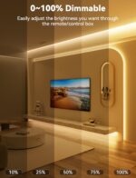 PAUTIX COB LED Strip Light,LED Lights 16.4ft,UL Listed Warm White 2700K Dotless ... - Image 3
