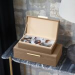 ZICOTO Decorative Storage Boxes with Lids – Set of 2 Beautiful PU Leather Organi... - Image 4