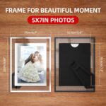 5x7 Picture Frames - Glass Photo Frame for Tabletop/Desktop Display, Horizontal/... - Image 3