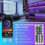 KSIPZE 100ft Led Strip Lights RGB Music Sync Color Changing Led Lights with Smar... - Image 6