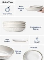 LE TAUCI Ceramic Serving Bowls Set of 2, Large Oval Serving Dishes for Entertain... - Image 5