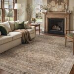 HUGEAR Area Rug 8x10 Vintage Brown Machine Washable Living Room Rugs Distressed ... - Image 4