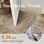 HUGEAR Area Rug 8x10 Vintage Brown Machine Washable Living Room Rugs Distressed ... - Image 6