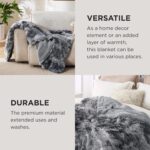 Bedsure GentleSoft Fluffy Fuzzy Faux Fur Throw Blanket for Couch, Soft Sherpa Fl... - Image 4