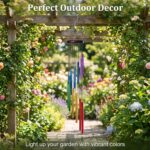 HOMEXUP Outdoor Colorful Wind Chimes for Outside with 12 Aluminum Tubes for Gard... - Image 9