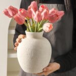 Vanselia Ceramic Flower Vase Home Decor - Farmhouse Table Vases Rustic Vintage L... - Image 3