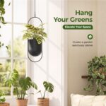Bamworld Hanging Planters for Indoor Outdoor Plants Metal Hanging Pots for Plant... - Image 3