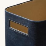 La Jolie Maison Storage Baskets for Organizing, 2 Pack, Luxury Vegan Leather Sto... - Image 6