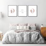 Woodkap Wall Art Decor, Custom Couples Sign Initials Name and Date Print Picture... - Image 3