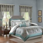 Madison Park Essentials Brystol 24 Piece Room in a Bag Faux Silk Comforter Jacqu... - Image 2