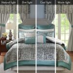 Madison Park Essentials Brystol 24 Piece Room in a Bag Faux Silk Comforter Jacqu... - Image 3