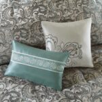 Madison Park Essentials Brystol 24 Piece Room in a Bag Faux Silk Comforter Jacqu... - Image 9