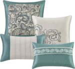 Madison Park Essentials Brystol 24 Piece Room in a Bag Faux Silk Comforter Jacqu... - Image 13