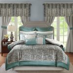 Madison Park Essentials Brystol 24 Piece Room in a Bag Faux Silk Comforter Jacqu... - Image 19