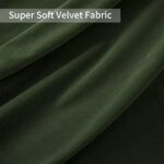 Joydeco Green Velvet Curtains 84 inch Length 2 Panels, Luxury Blackout Rod Pocke... - Image 5