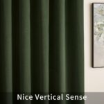 Joydeco Green Velvet Curtains 84 inch Length 2 Panels, Luxury Blackout Rod Pocke... - Image 6
