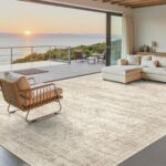 Soalmost Washable Area Rug 8x10, Large Soft Rugs for Living Room Vintage Beige C... - Image 3