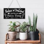 Hotop Patio Decor Patio Sign Decorations Outdoor Metal Porch Wall Decor Rustic F... - Image 5