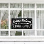 Hotop Patio Decor Patio Sign Decorations Outdoor Metal Porch Wall Decor Rustic F... - Image 6