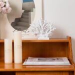 5.8" H White Coral Decor, Resin Coral Statue, Nautical Decorations for Home, Bed... - Image 3