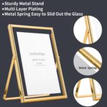 Gold 8x10 Floating Frame 2 Pack,For Photo Sizes(4x6'',5x7'',6x8'') Adjustable Ta... - Image 4