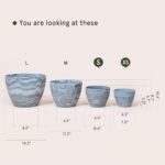 LA JOLIE MUSE Flower Pots Outdoor Garden Planters, Indoor Plant Pots with Draina... - Image 8