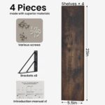 BAYKA Wall Shelves for Bedroom Decor, Floating Shelves for Wall, Display Mounted... - Image 3