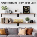 BAYKA Wall Shelves for Bedroom Decor, Floating Shelves for Wall, Display Mounted... - Image 4