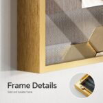 Large Framed Modern Luxury Gold Wall Art for Living Room, Horizontal Bright Styl... - Image 6