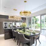 Siljoy Modern Crystal Chandelier 16-Light Luxury Gold Rectangle K9 Crystal Raind... - Image 3
