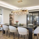 Siljoy Modern Crystal Chandelier 16-Light Luxury Gold Rectangle K9 Crystal Raind... - Image 4