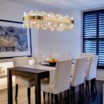 Siljoy Modern Crystal Chandelier 16-Light Luxury Gold Rectangle K9 Crystal Raind... - Image 5