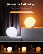 Hifree Smart Table Lamp, Dimmable Desk Lamp with App/Voice Control, LED RGB Colo... - Image 4
